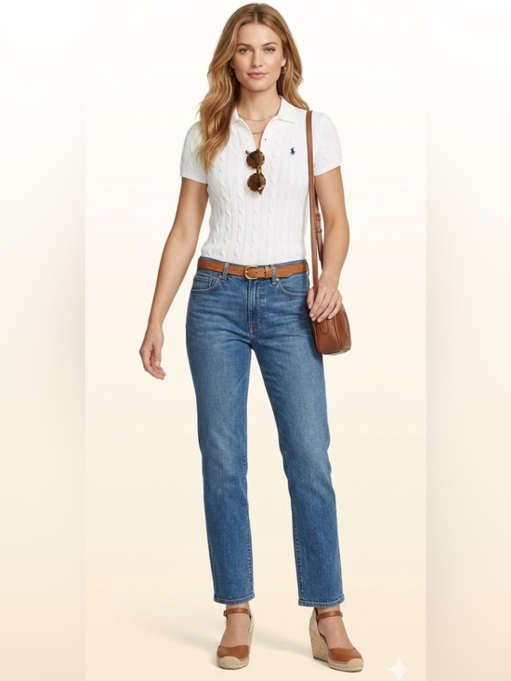 Everlane Blue Highrise Slim Straight Blue Jeans Size 26 Cotton